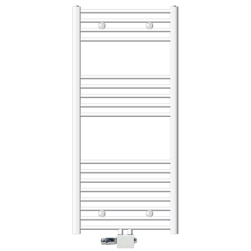 foto del prodotto luxebath ecd germany radiatore da bagno radiatore scaldasalviette radiatore 600 x 1200 mm bianco diritto con attacco centrale radiatore