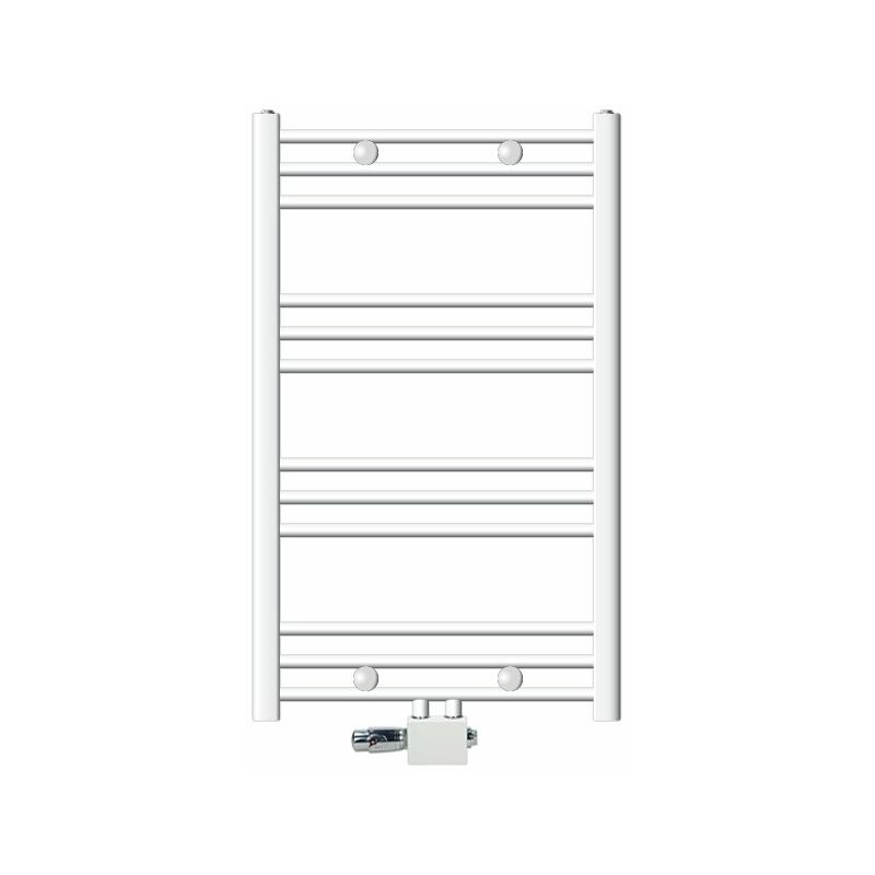 foto del prodotto luxebath ecd germany radiatore da bagno radiatore scaldasalviette radiatore 600 x 800 mm bianco dritto con attacco centrale radiatore