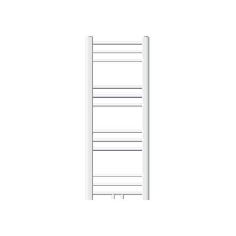 foto del prodotto luxebath ecd germany radiatore sahara scaldasalviette moderno per bagno 300 x 800 mm bianco acciaio dritto con chiusura centrale radiatore