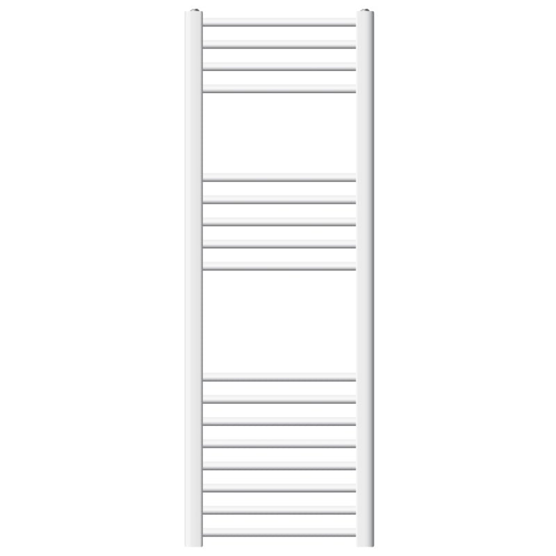 foto del prodotto luxebath ecd germany radiatore sahara scaldasalviette moderno per bagno 400 x 1200 mm bianco acciaio curvo con attacco laterale radiatore