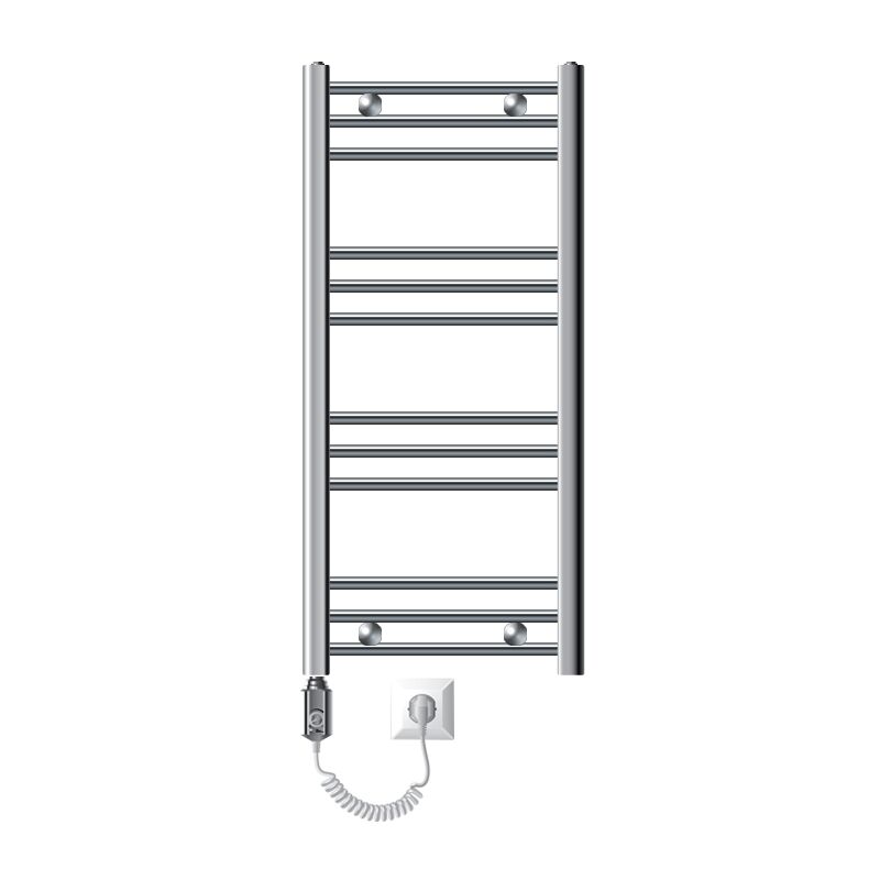 foto del prodotto luxebath radiatore elettrico sahara 40 x 80 cm acciaio cromato termosifone con elemento riscaldante 600w display digitale calorifero moderno