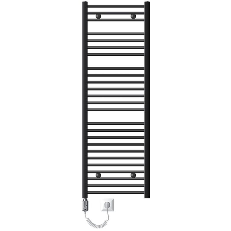 foto del prodotto luxebath radiatore elettrico sahara 50 x 150 cm acciaio antracite termosifone con elemento riscaldante 1200w display digitale calorifero moderno