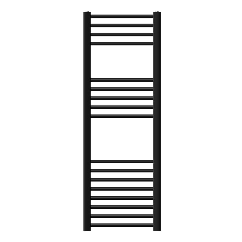 foto del prodotto luxebath radiatore sahara 400 x 1200 mm termosifone in acciaio nero dritto con raccordo laterale calorifero scaldasalviette asciugamani arredamento