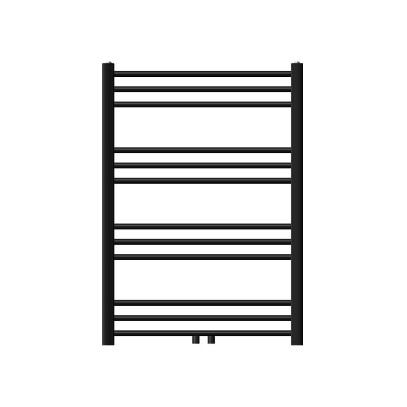 foto del prodotto luxebath radiatore sahara 750x800 mm termosifone in acciaio nero opaco attacco centrale design scala scaldasalviette dritto riscaldamento arredamento