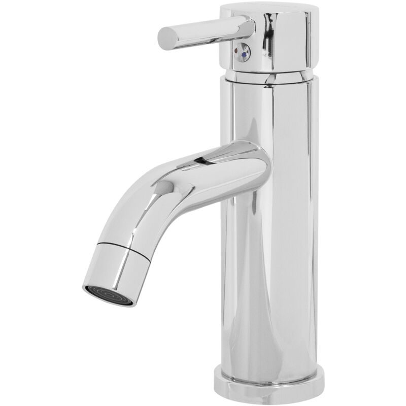 foto del prodotto luxebath rubinetto basso per lavabo cromo in ottone miscelatore da bagno monocomando regolabile in temperatura fredda e calda rubinetti per bagno