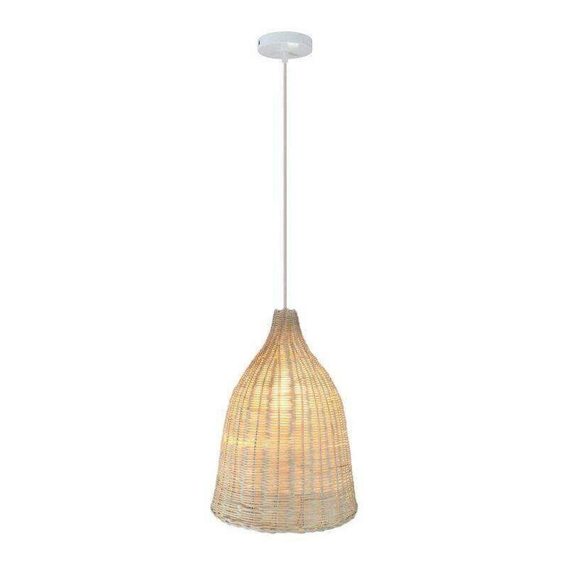 foto del prodotto luzon 1xe27 lampada a sospensione in rattan 25cm