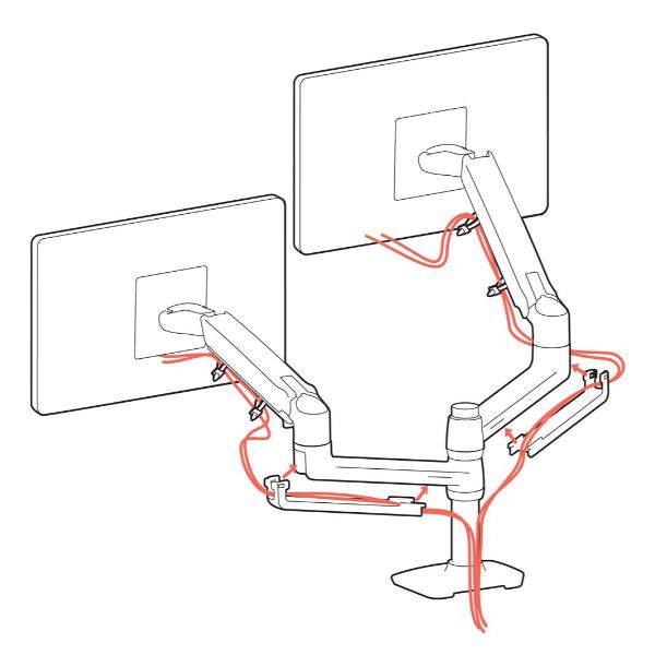 foto del prodotto lx dual stacking arm bright white