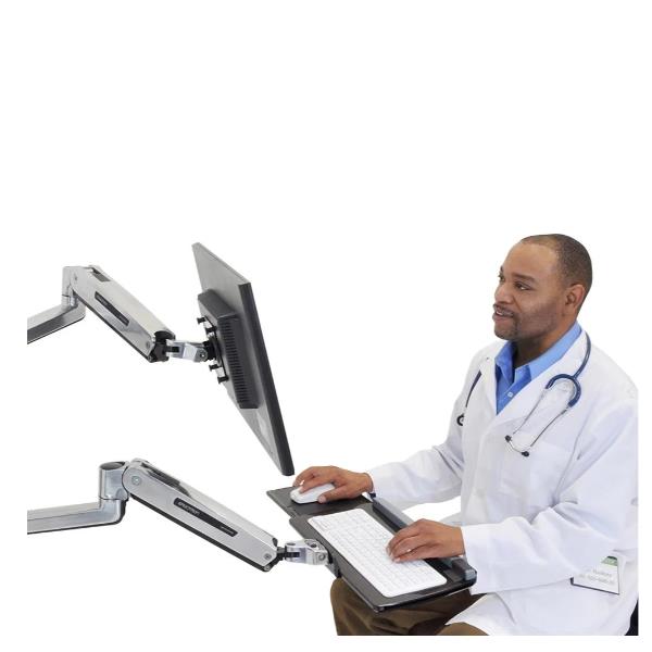 foto del prodotto lx sit stand keyboard arm, polished