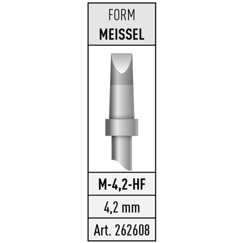 foto del prodotto m 4,2 hf punta di saldatura forma a scalpello contenuto 1 pz. stannol