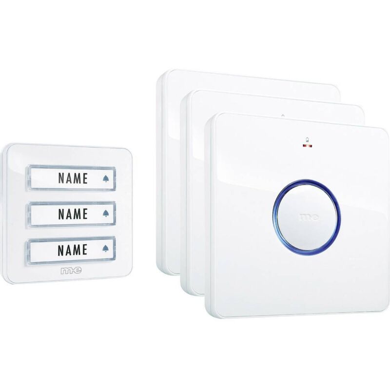 foto del prodotto m e modern electronics 41097 campanello senza fili kit completo