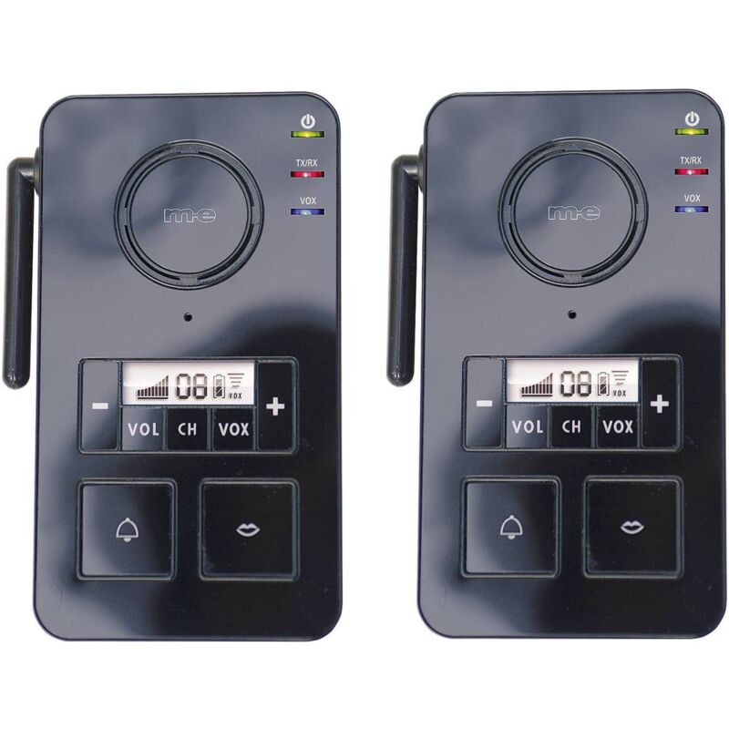 foto del prodotto m e modern electronics fs 2.1 intercomunicante senza fili radio 446 mhz 2000 m nero