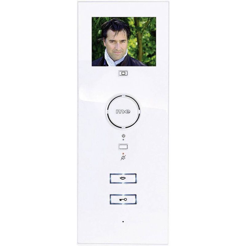 foto del prodotto m e modern electronics vdv 503 ww vistadoor video citofono cablato unit interna casa monofamiliare bianco