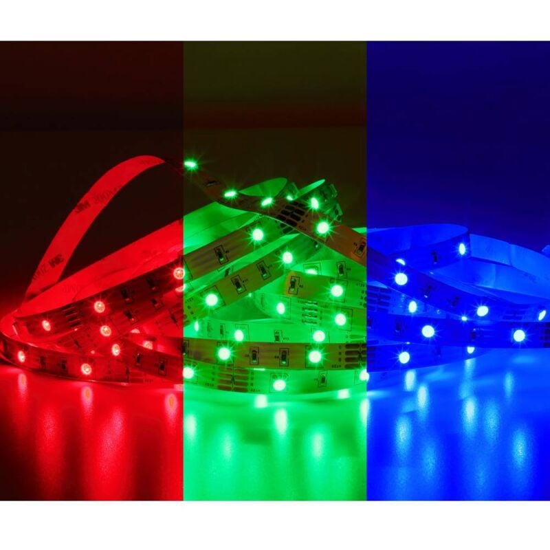 foto del prodotto m ller licht 20100325 kit completo striscia led con spina 230 v 3 m rgb 1 pz.