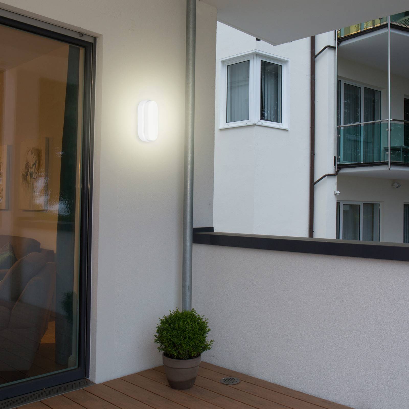 foto del prodotto m ller licht bulkhead plafoniera led ovale