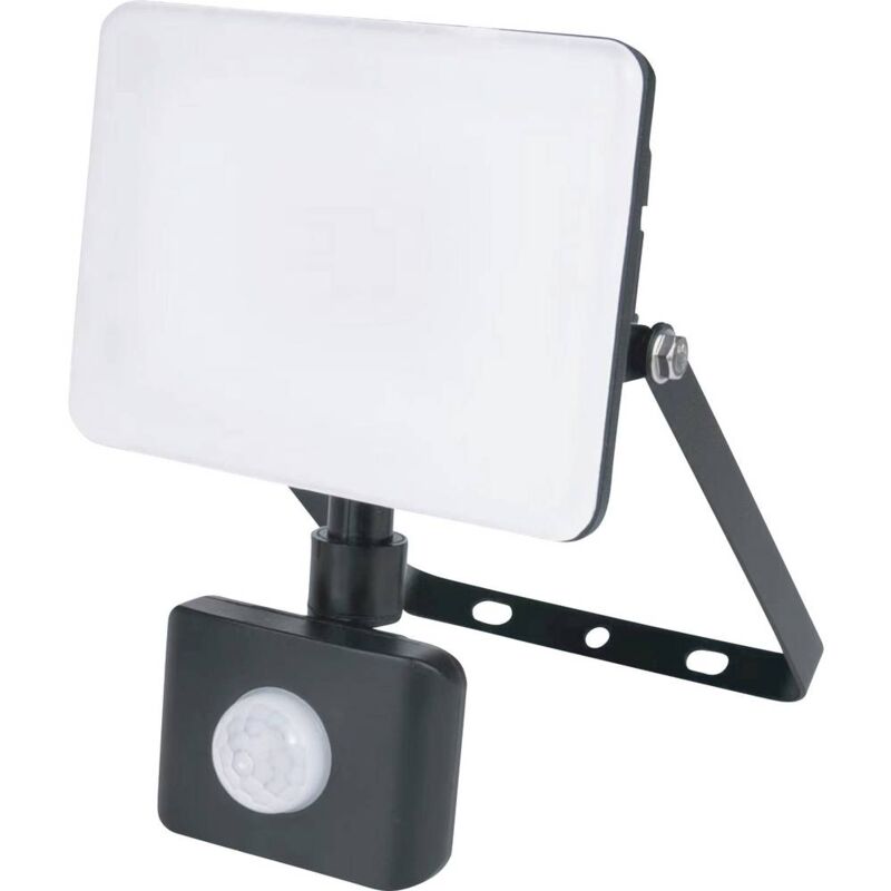 foto del prodotto m ller licht orlando 21600074 faretto led per esterno con rilevatore di movimento 30 w bianco neutro