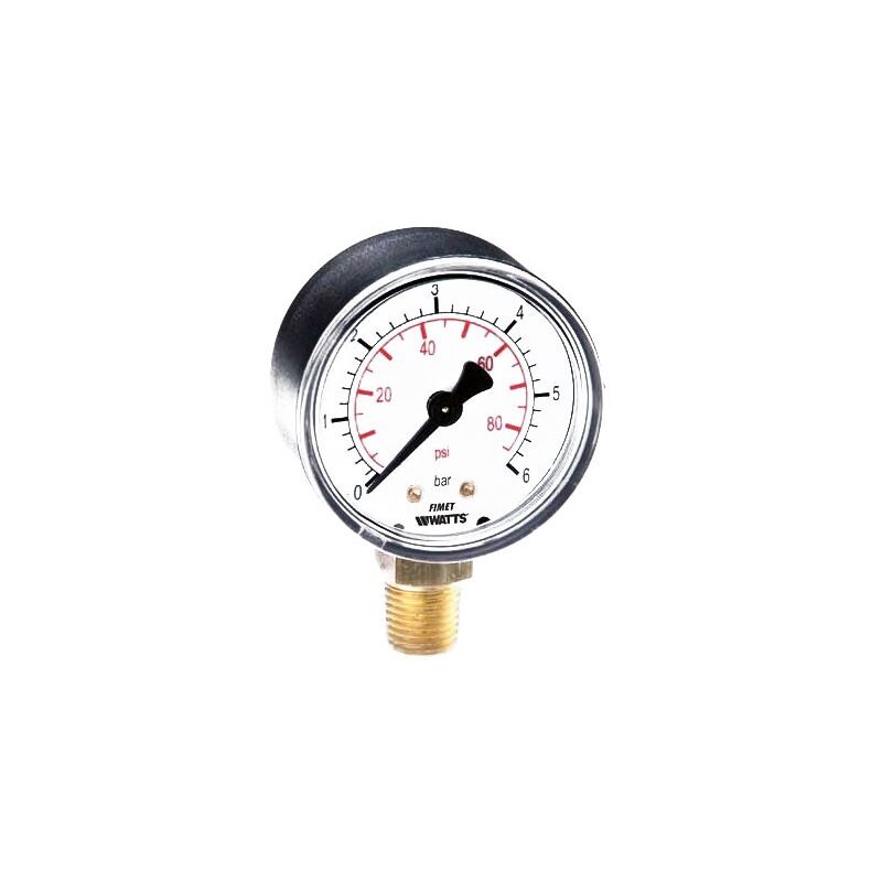 immagine 0 del prodotto m1 abs 63 r manometro dn 63 ad attacco radiale 0 6 bar, attacco g1 4b, cassa in plastica e indice rosso per impianti di riscaldamento pzfea3206bb13