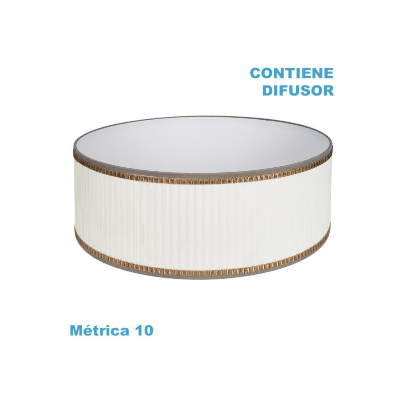 foto del prodotto m10 luce a sospensione soprano beige 60dx60dx23h diffusore incluso
