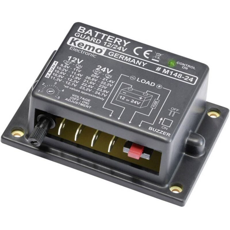 foto del prodotto m148 24 controllo batteria protezione contro le scariche 12 v, 24 v kemo