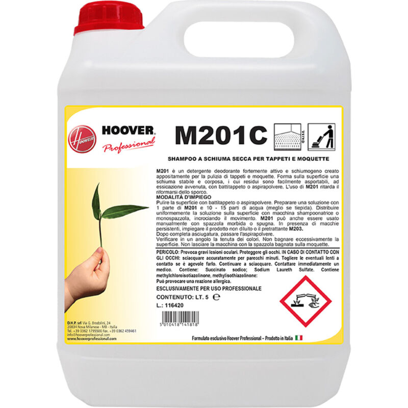 foto del prodotto m201c shampoo a schiuma secca