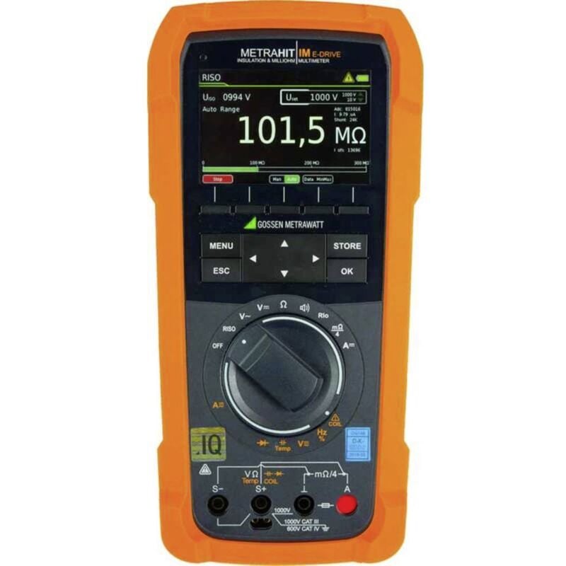 foto del prodotto m274s multimetro portatile, strumento ad alta precisione calibrato (dakks) digitale data logger cat ii - gossen metrawatt