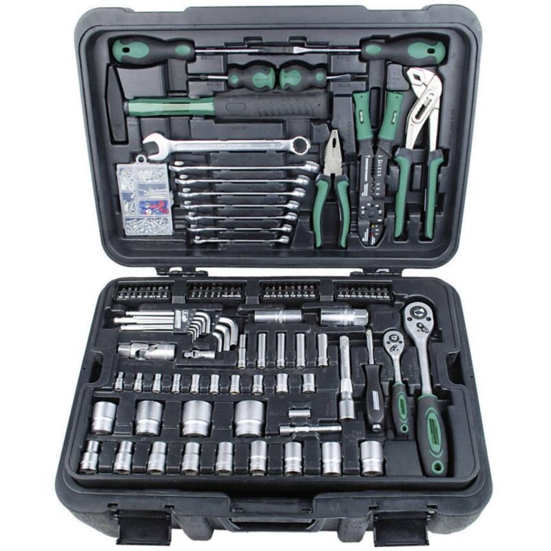 foto del prodotto m29070 tuttofare valigetta porta utensili con contenuto 122 parti l x a x p 360 x 240 x 530 mm br der mannesmann
