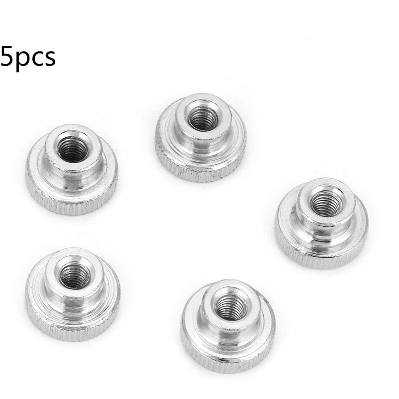 foto del prodotto m3 m4 m5 m6 m8 m10 dadi zigrinati in acciaio al carbonio nichelato serrati a mano m6 5 pezzi - eosnow