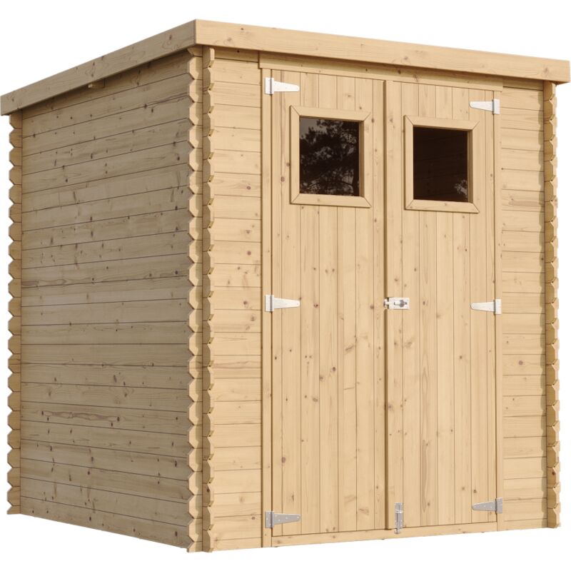 foto del prodotto m309 casetta da giardino in legno per esterni a200x204x204cm 3.53 m2 piccola casetta in legno, rimessa attrezzi, deposito bici timbela