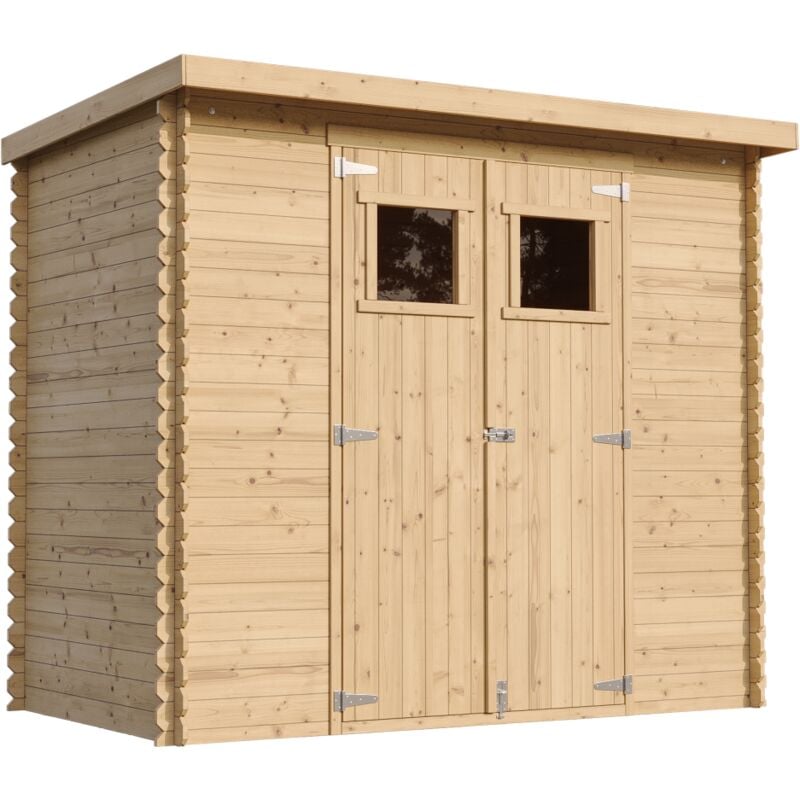 foto del prodotto m310 casetta da giardino in legno per esterni 239x142xa200 cm 2.6m2 capanno da giardino piccola casetta in legno, rimessa attrezzi, deposito bici