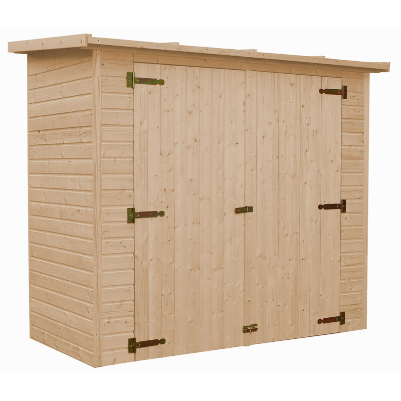 foto del prodotto m348 casetta da giardino in legno per esterni a194x123x223 cm 2,1 m2 piccola casetta in legno, rimessa attrezzi timbela