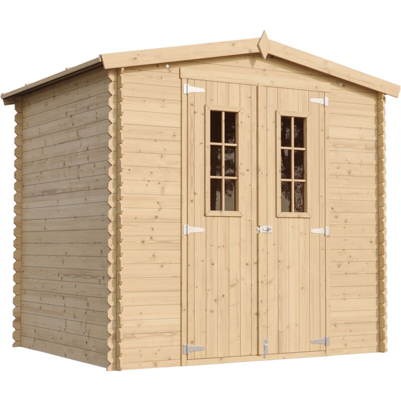 foto del prodotto m369c m369g casetta da giardino in legno per esterni con pavimento trattato l226xl236xa218 cm 4,33 m2 piccola casetta in legno, rimessa