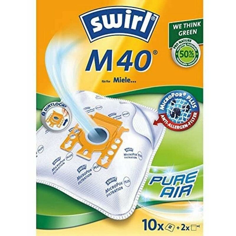 foto del prodotto m40 sacchetti per aspirapolvere miele 10 pezzi swirl