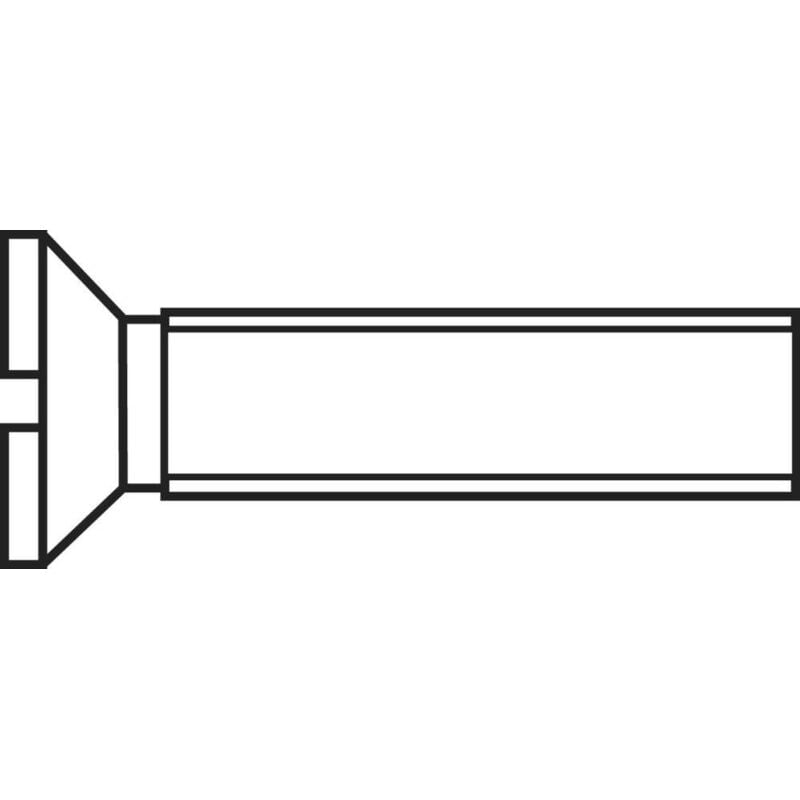 foto del prodotto m420 d963 4.8 a2k 193152 viti svasate m4 20 mm taglio din 963 acciaio zincato 100 pz. toolcraft