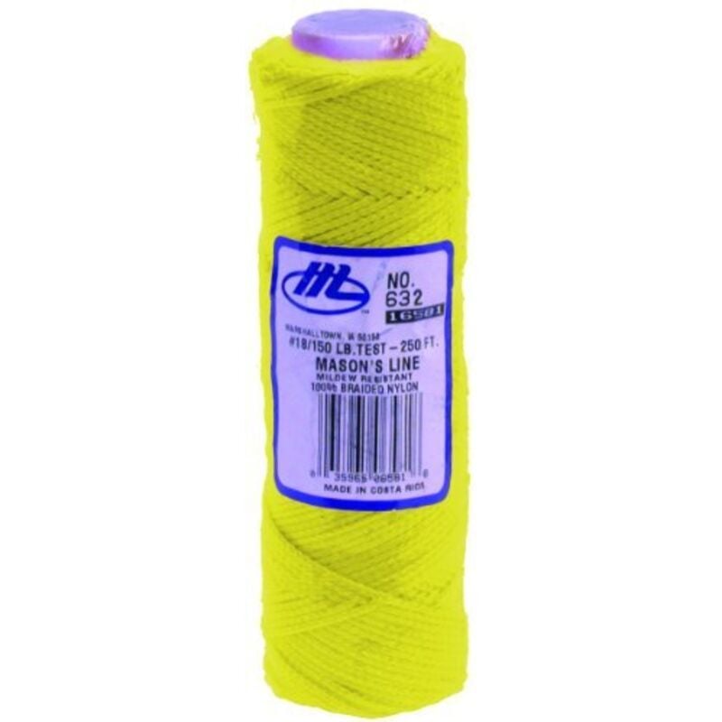 foto del prodotto m632 cavo per muratore, 8,6 metri, colore giallo fluorescente marshalltown