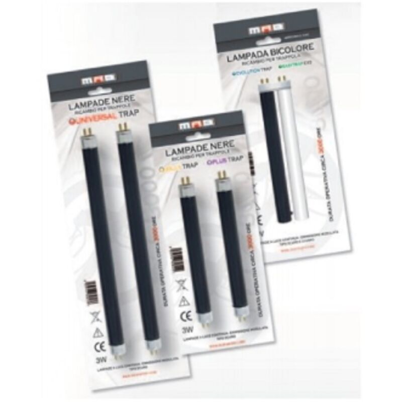 foto del prodotto mab lampada uva di ricambio per trappole universale colore nero 6w cm.22