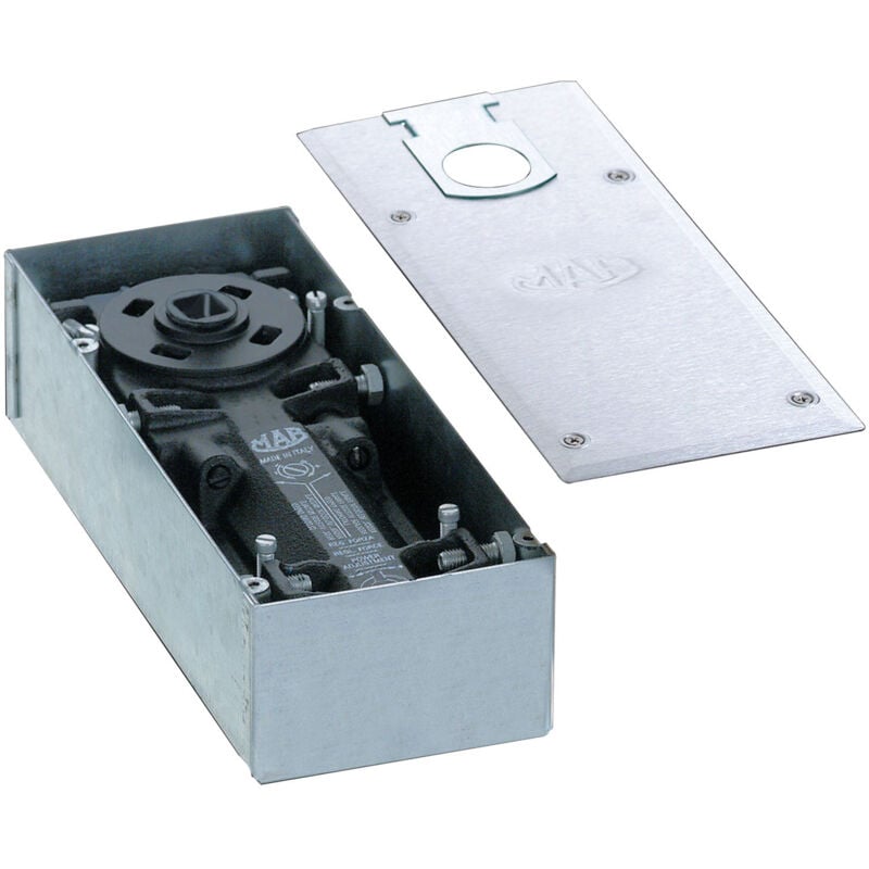 foto del prodotto mab sistema di chiusura porte automatico chiudiporta in ghisa per porte tagliafuoco taglia fumo e porte a battente fermoporta 90 