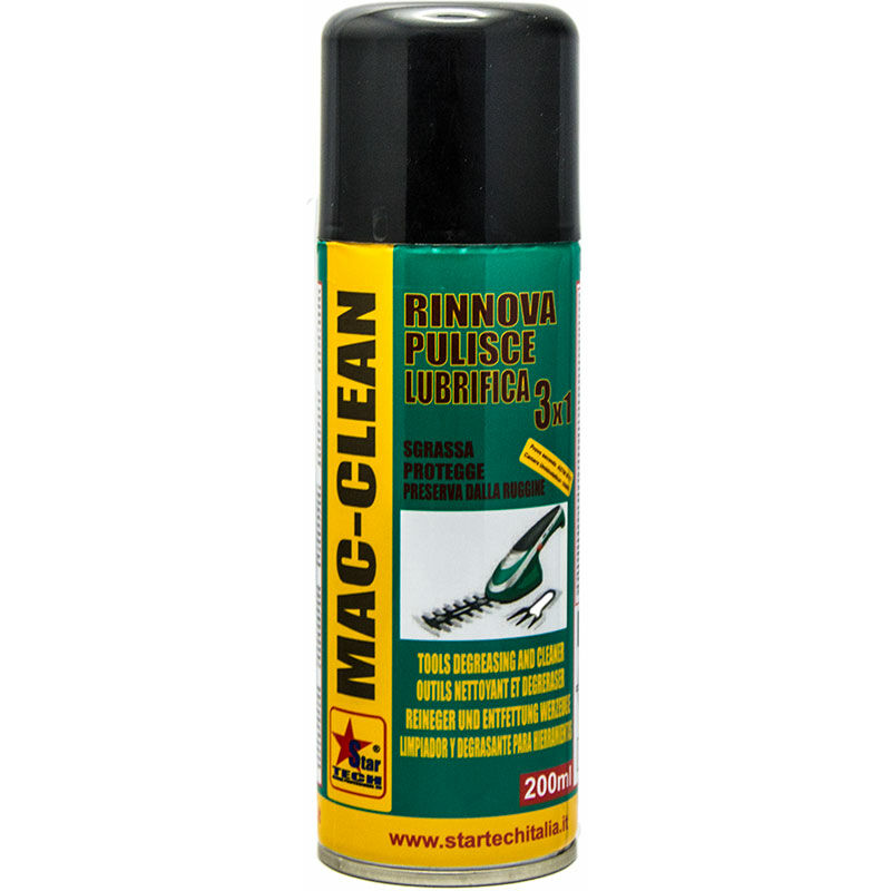 foto del prodotto mac clean pulitore spray 400 ml protettivo cura manutenzione utensili da taglio 6 pezzi