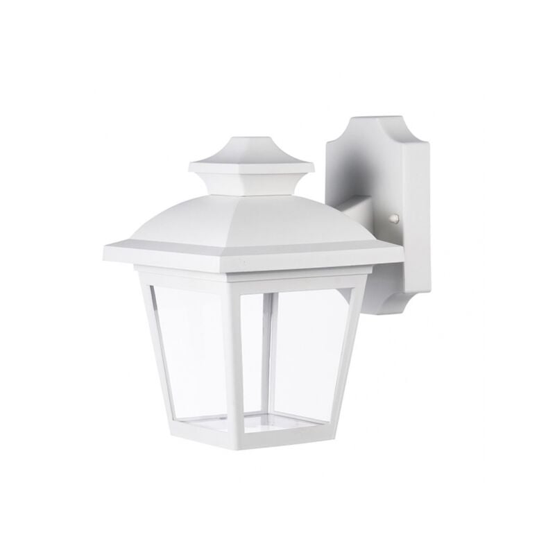 foto del prodotto maca lampada da parete per esterni 1xe27 bianco ip44 policarbonato 24,5x17x22,3 cm