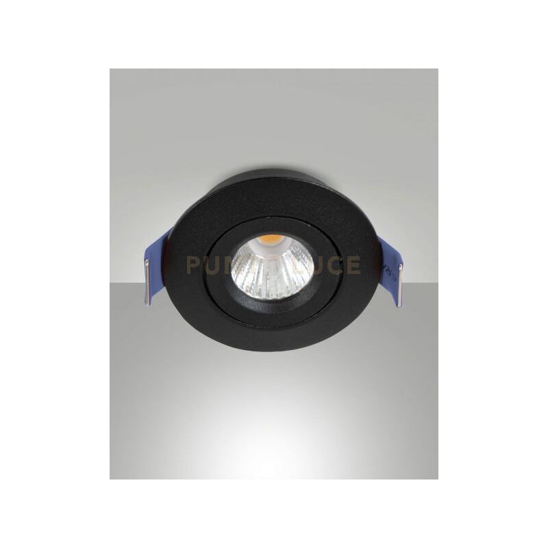 foto del prodotto macas faretto da incasso a led 4w 3000k 360lm nero on off d.5,3cm