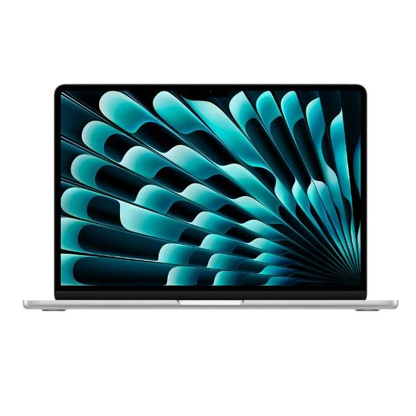 foto del prodotto macbook air 13 chip apple m3 con cpu 8 core e gpu 8 core 16gb 512gb ssd argento