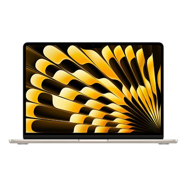 foto del prodotto macbook air 13 chip apple m3 con cpu 8 core e gpu 8 core 16gb 512gb ssd galassia