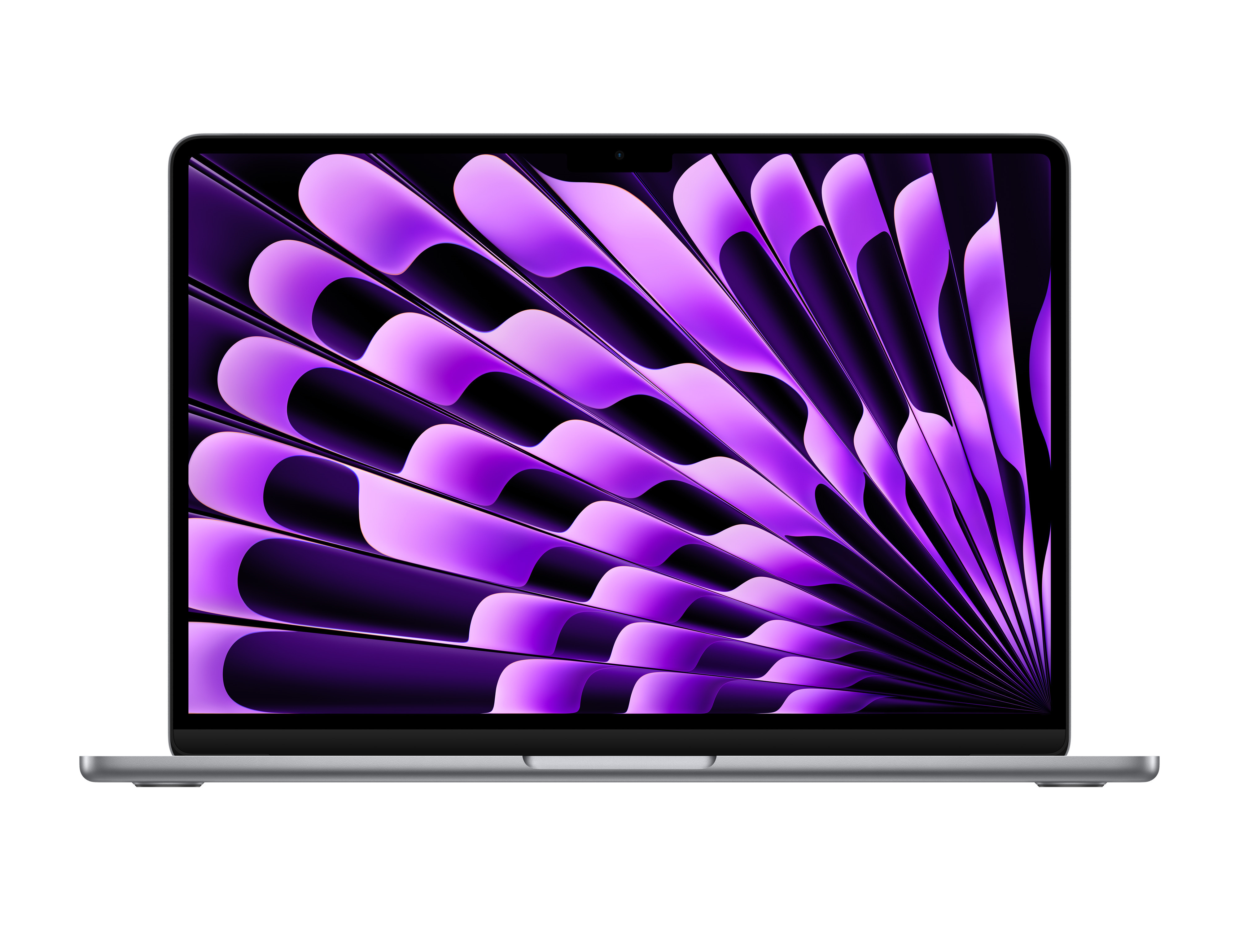 foto del prodotto macbook air 13 chip apple m3 con cpu 8 core e gpu 8 core 8gb 256gb ssd grigio siderale