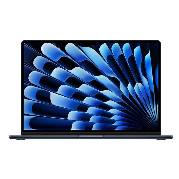 foto del prodotto macbook air 15 chip apple m3 con cpu 8 core e gpu 10 core 8gb 512gb ssd mezzanotte