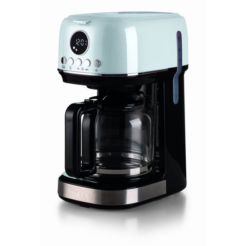 foto del prodotto macchina da caffè con filtro moderna 15 tazze, base riscaldante, display lcd - bianco