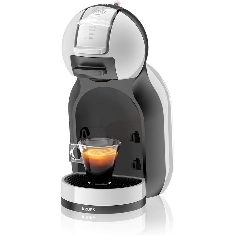 foto del prodotto macchina da caff krups dolce gusto mini me kp123bk grigia e nera compatta, funzionale e ideale per pause caff veloci