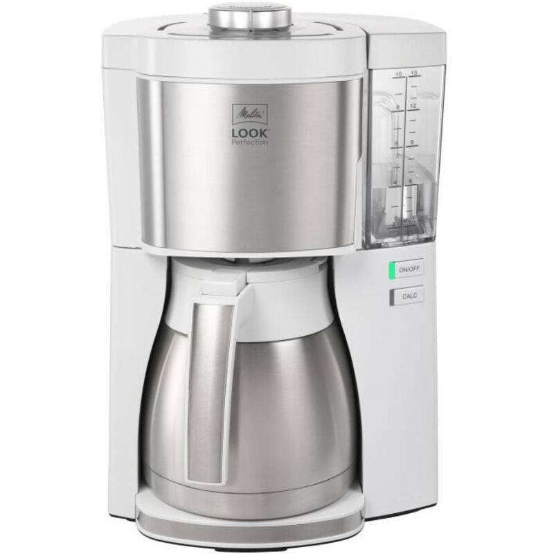 foto del prodotto macchina da caff melitta look v therm perfection 1025 15 bianco acciaio inossidabile spazzolato
