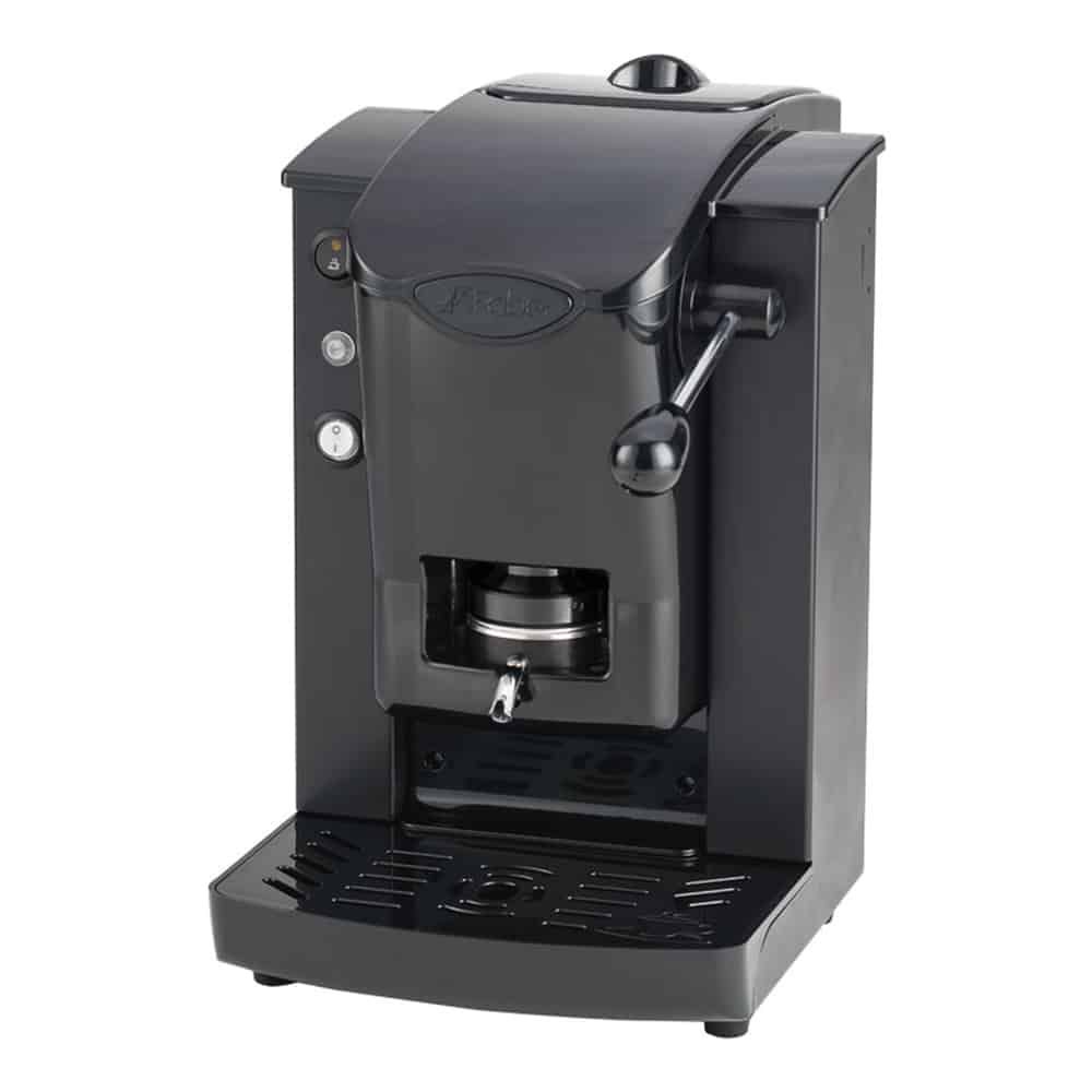 foto del prodotto macchina da caffe faber slot plast basic telaio nero plastiche nero pressacialda in ottone spnernbasott