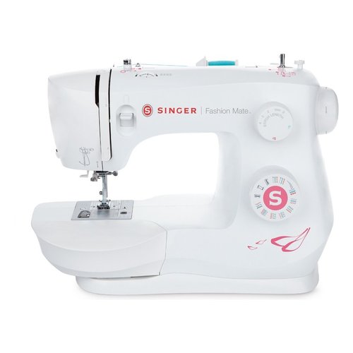 foto del prodotto macchina da cucire singer 3333 fashion mate bianco e rosso