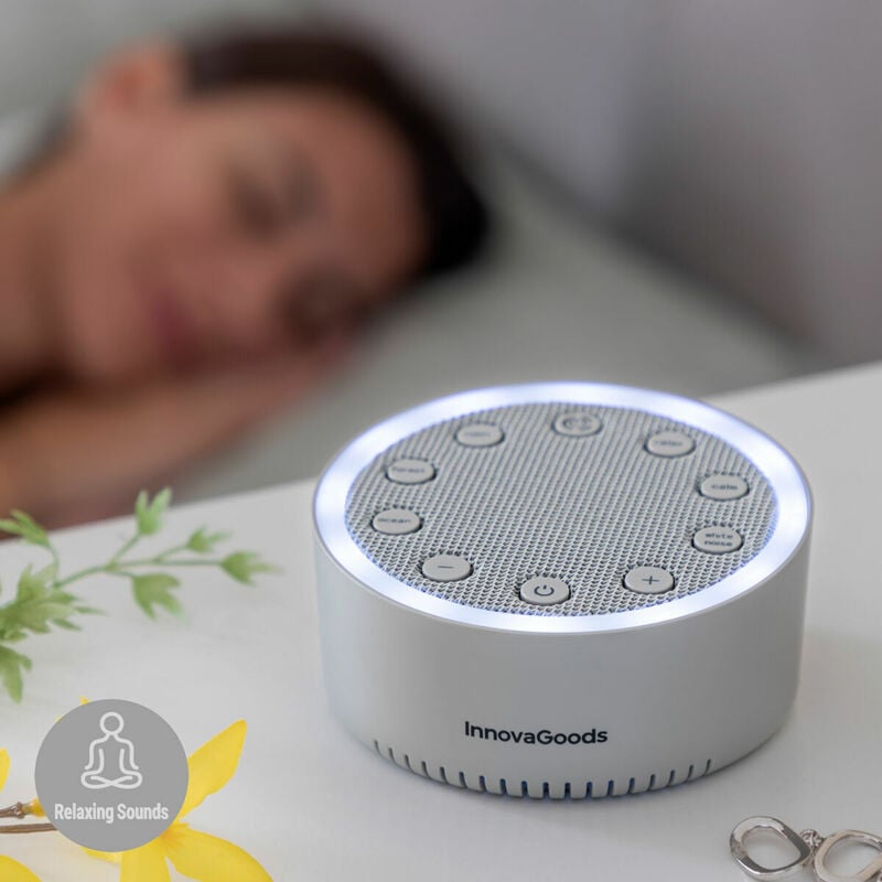 foto del prodotto macchina del rumore bianco per dormire slewel innovagoods
