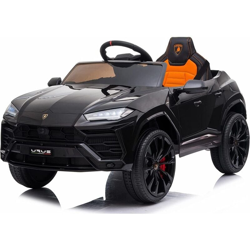 foto del prodotto macchina elettrica per bambini 12v con licenza lamborghini urus nera