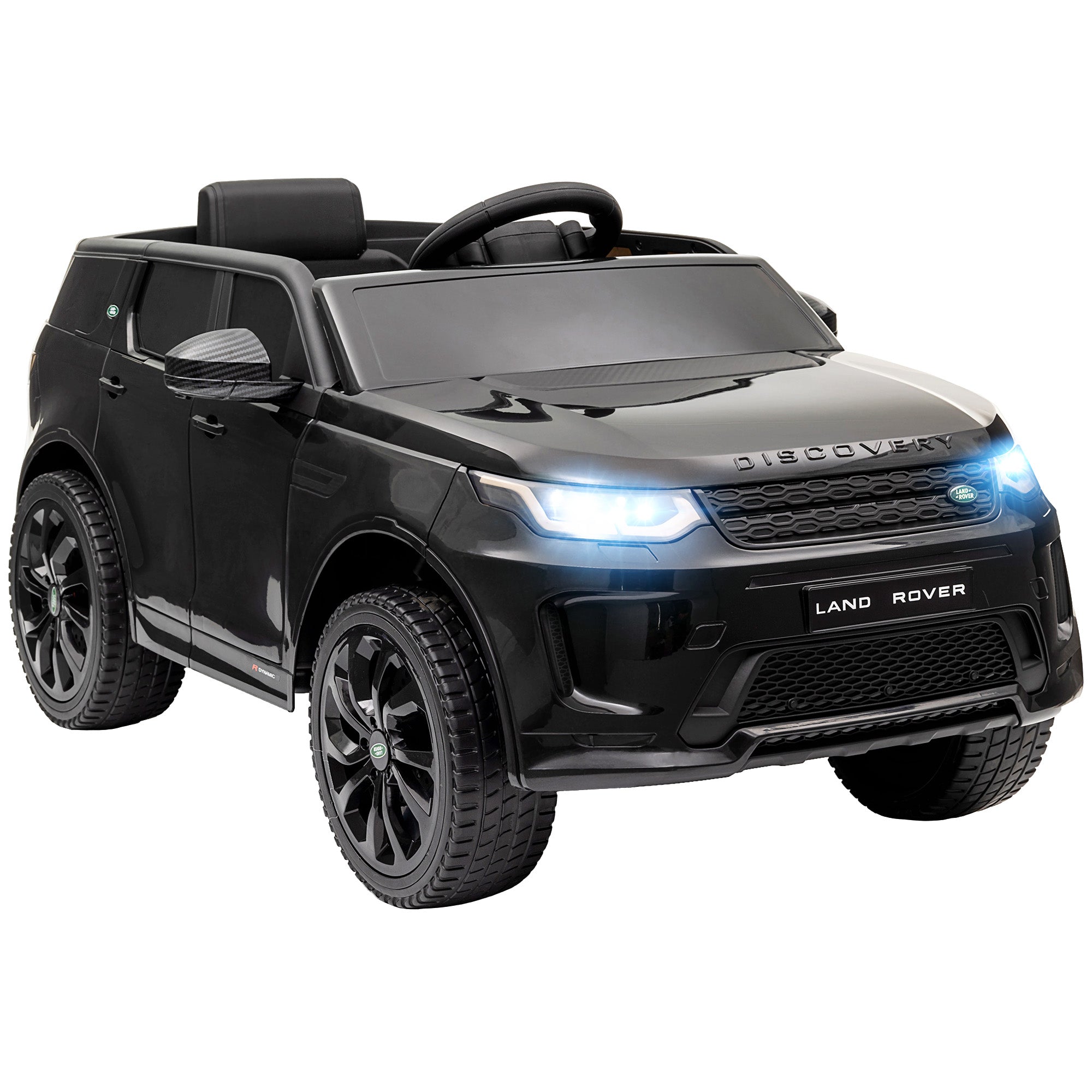 foto del prodotto macchina elettrica per bambini con licenza land rover discovery sport 106x65,5x51 cm nero